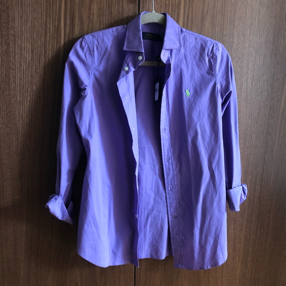 Ralph Lauren purple shirt